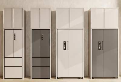 现代冰箱冰柜3D模型下载